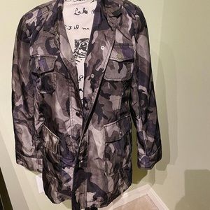 Jane Post Army Fatigue Nylon jacket Size Medium worn TWICE